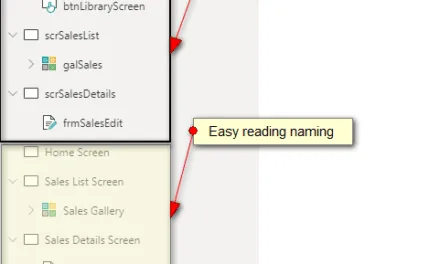 Power Apps Survival Guide: Naming Standards