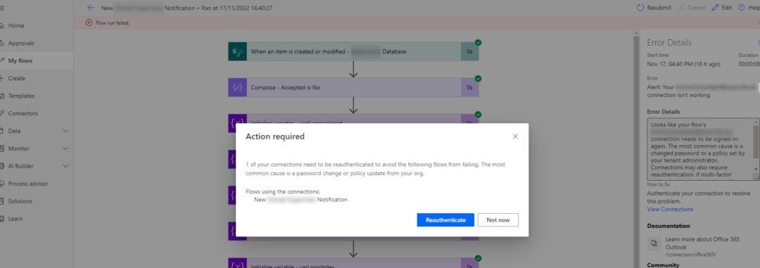 Restart or re-enable your flows with PowerShell and Microsoft 365 CLI ...